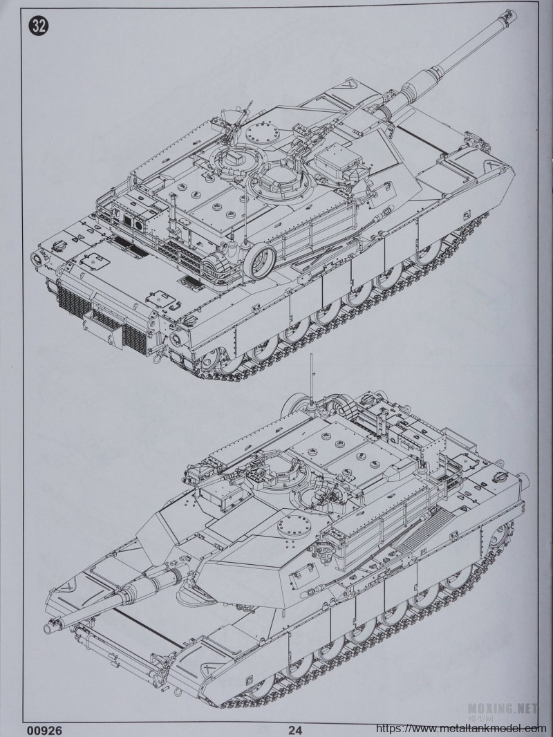 m1a1艾布拉姆斯三视图图片